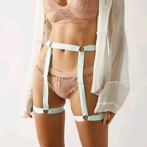 NWT We Are Hah Adjustable Strung Out Garters in Au Naturale O/S